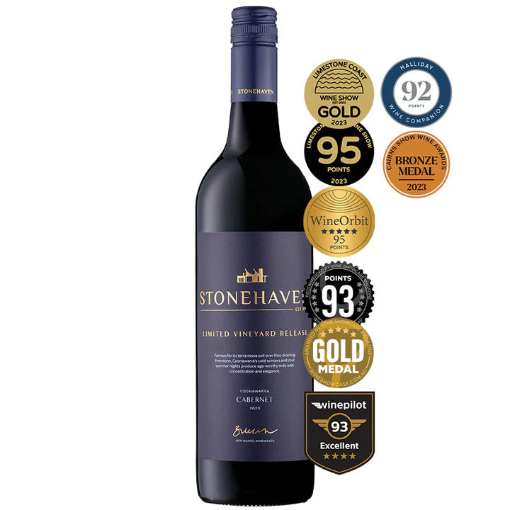 STONEHAVEN LVR COONAWARRA CABERNET SAUVIGNON 2020 - 12 Pack